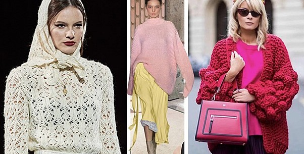 Sweaters with original knits will be a fashion hit in the spring