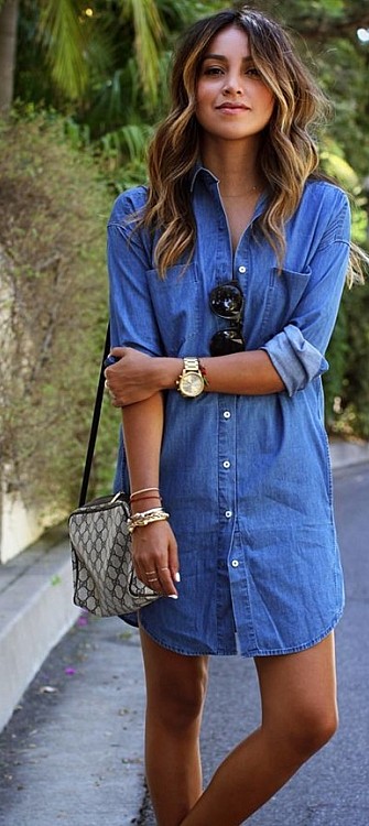 The Most Modern Denim Dresses This Summer