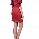 Knitted Ladies Dress in Red R 6295 RED / 2020