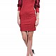 Knitted Ladies Dress in Red R 6295 RED / 2020