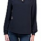 Black Ladies Blouse with Long Sleeve B 50727 / 2020