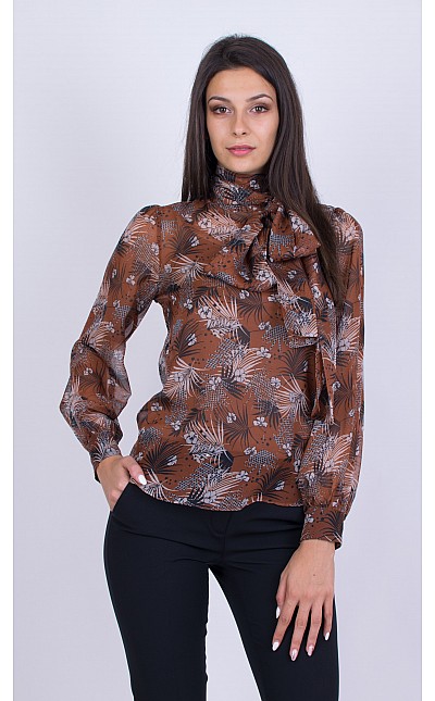 Chiffon Women's Blouse with Long Sleeves 20407 / 2020