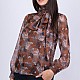 Chiffon Women's Blouse with Long Sleeves 20407 / 2020