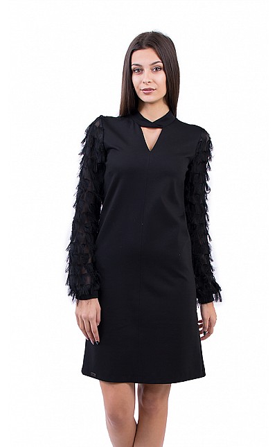 Elegant Lady's Dress in Black R 18580