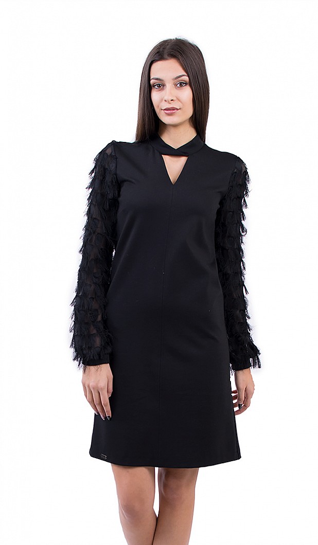 Elegant Lady's Dress in Black R 18580