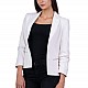 White Women's Jacket with Long Sleeve 19519 / 2020