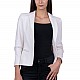 White Women's Jacket with Long Sleeve 19519 / 2020