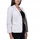 White Women's Jacket with Long Sleeve 19519 / 2020