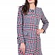 Women's Wool Coat with Quilted Lining J 19546 RED