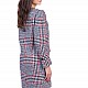 Women's Wool Coat with Quilted Lining J 19546 RED