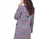 Women's Wool Coat with Quilted Lining J 19546 RED