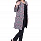 Women's Wool Coat with Quilted Lining J 19546 RED