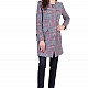 Women's Wool Coat with Quilted Lining J 19546 RED