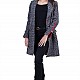 Gray Woolen Women's Coat Box J 19547 / 2020