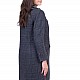 Women's Gray Wool Coat with Quilted Lining J 19548