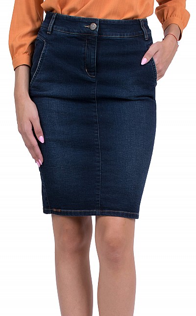 Women's Denim Skirt Business Length P 19532 / 2020