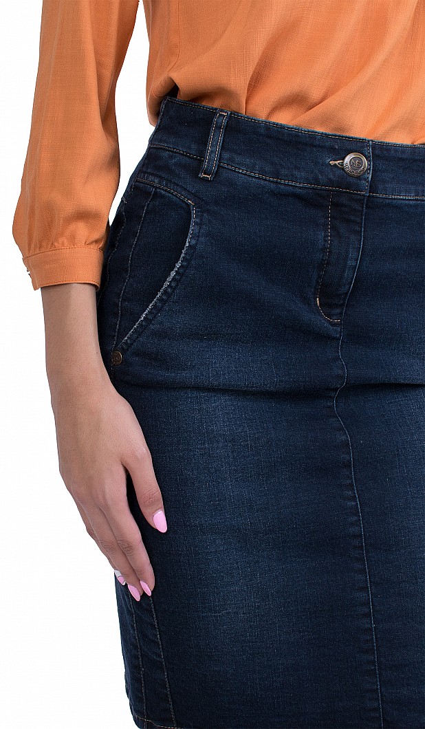 Women's Denim Skirt Business Length P 19532 / 2020