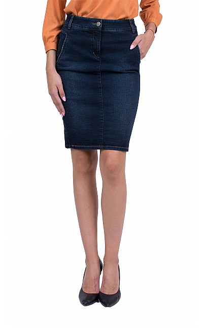 Women's Denim Skirt Business Length P 19532 / 2020