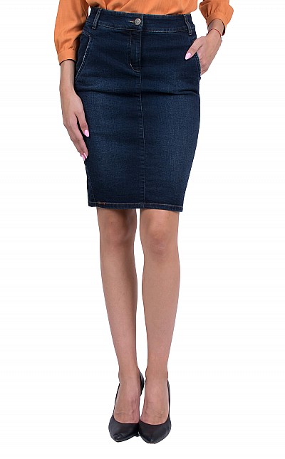 Women's Denim Skirt Business Length P 19532 / 2020