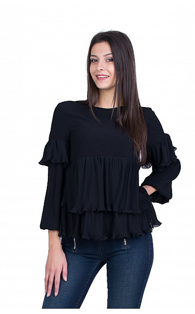 Women's Black Blouse Soley B 20535 / 2021