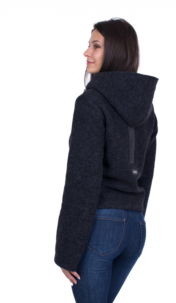 Black Women's Woolen Jacket 20507 / 2021 Black Women's Woolen Jacket 20507 / 2021