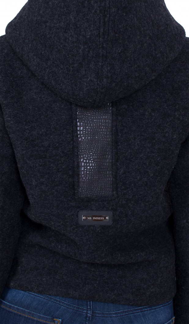 Black Women's Woolen Jacket 20507 / 2021 Black Women's Woolen Jacket 20507 / 2021
