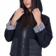 Black Women's Woolen Jacket 20507 / 2021 Black Women's Woolen Jacket 20507 / 2021