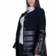 Women's Black Woolen Jacket J 20537 / 2021 Women's Black Woolen Jacket J 20537 / 2021