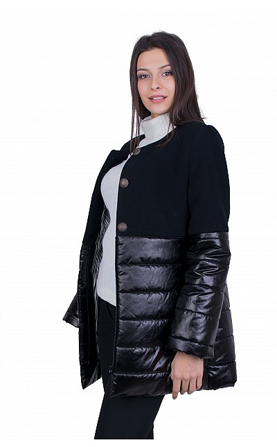 Women's Black Woolen Jacket J 20537 / 2021