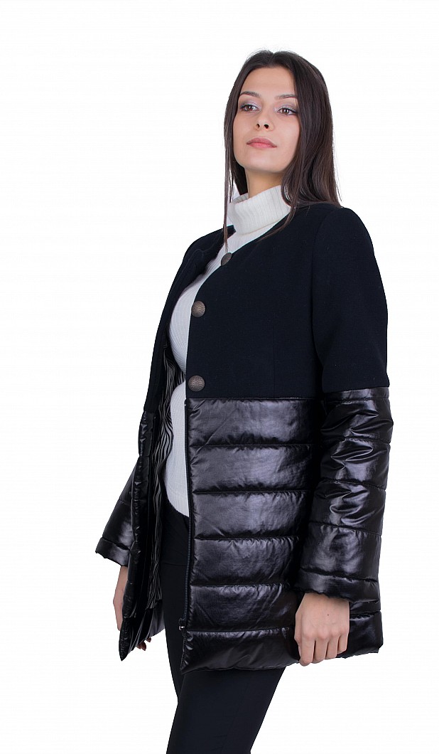 Women's Black Woolen Jacket J 20537 / 2021