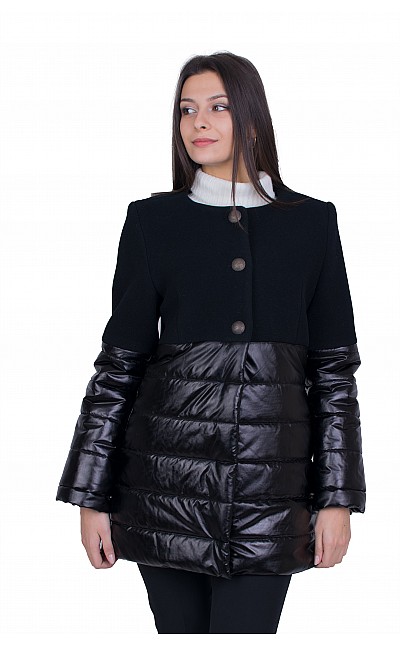 Women's Black Woolen Jacket J 20537 / 2021