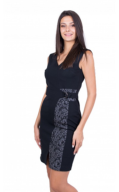 Black Office Dress 20515 / 2021