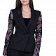 Black Women's Elegant Jacket 21563 / 2022