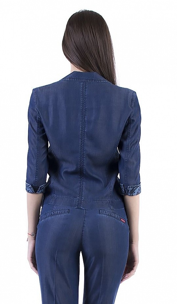 Women's denim jacket with 3/4 Sleeve 17170