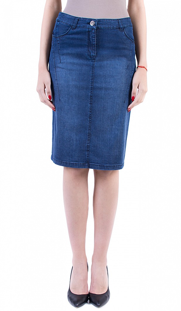 Denim Skirt Business Length 17144