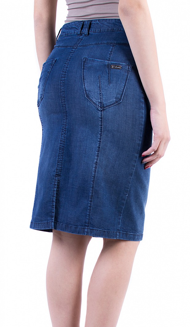 Denim Skirt Business Length 17144