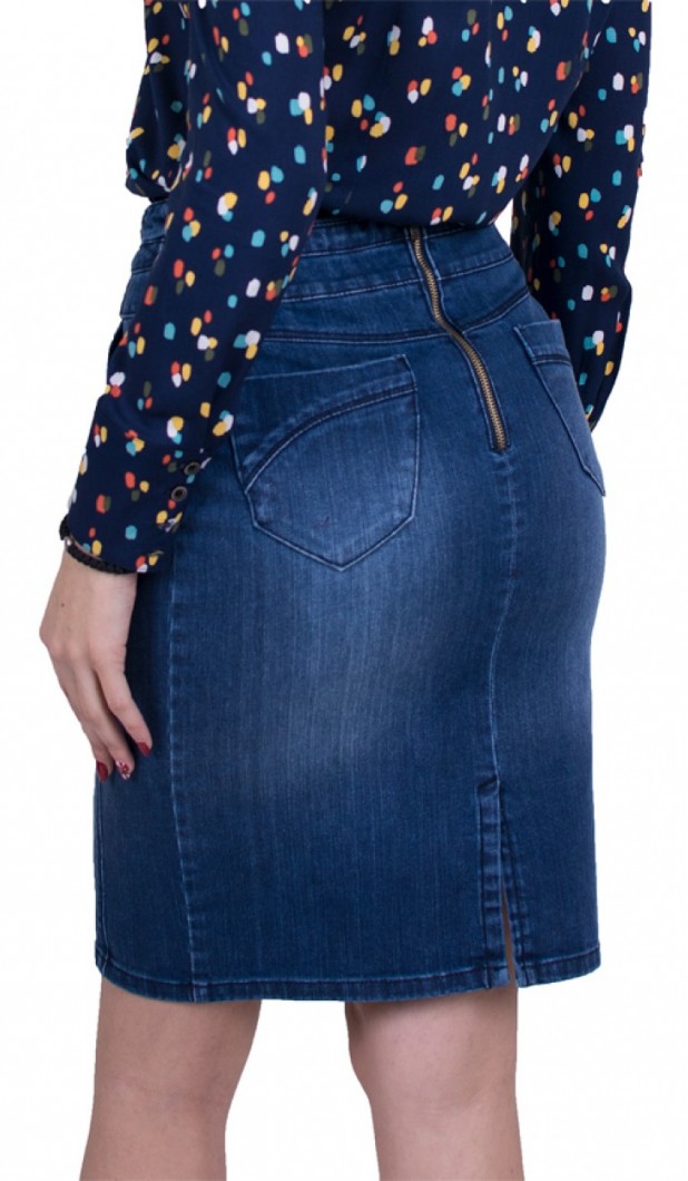 Straight Denim Skirt 18101 Straight Denim Skirt 18101