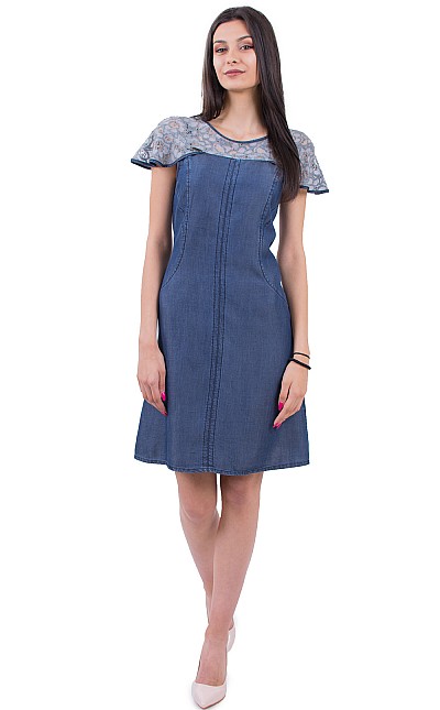 Ladies Summer Denim Dress R 18155