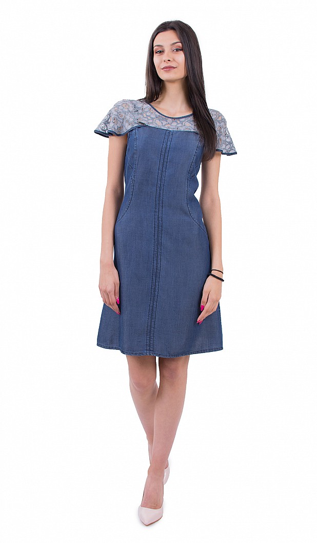 Ladies Summer Denim Dress R 18155