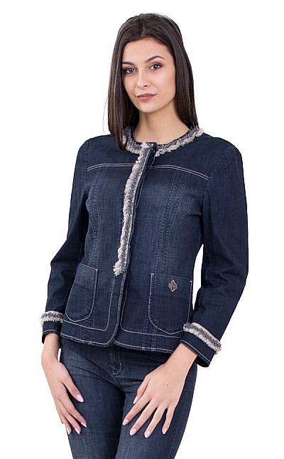 Women's Denim Jacket with Long Sleeve J 19107 / 2019