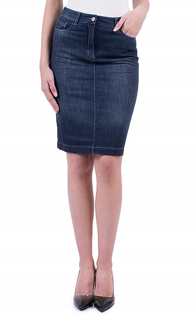 Women's Denim Skirt Business Length P 19143 / 2019