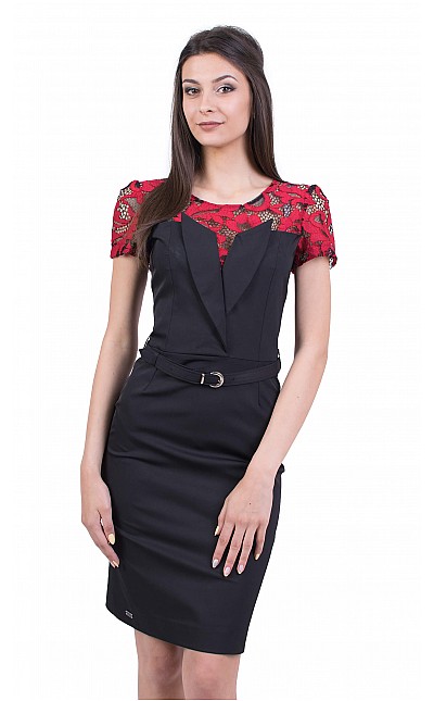 Elegant Black Lady Dress R 19232