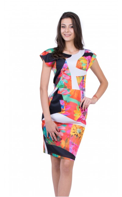 Women's Dress with Floral Pattern 19237