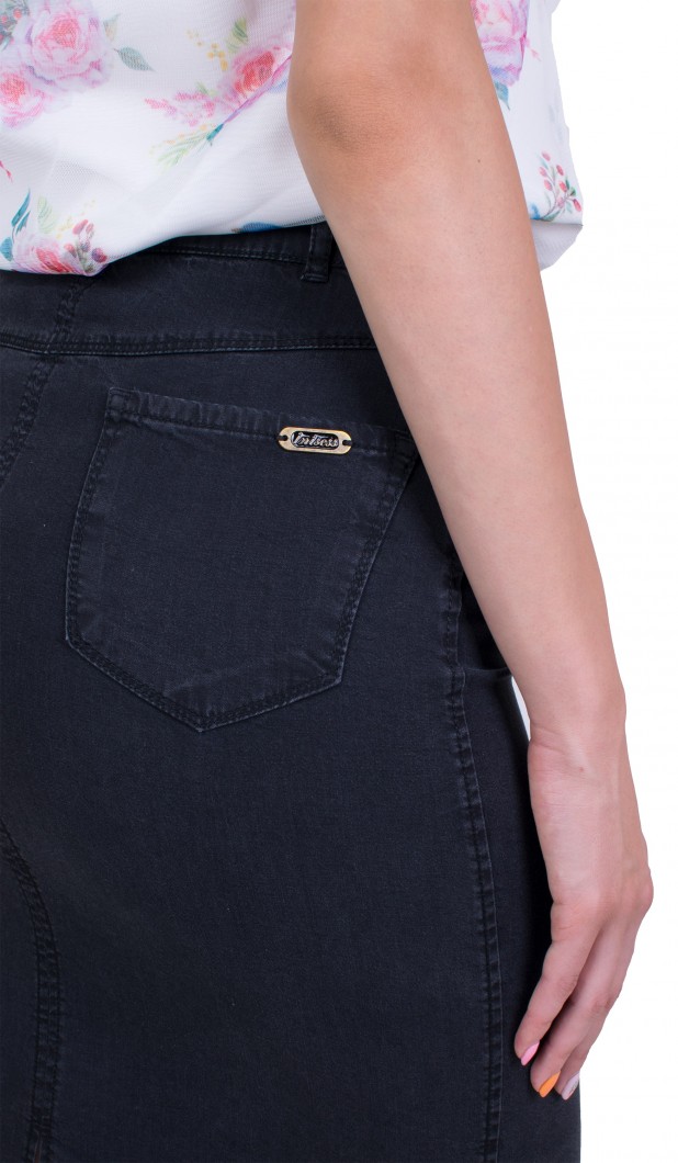 Women's Denim Skirt Business Length P 20154 / 2020 Women's Denim Skirt Business Length P 20154 / 2020
