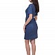 Elegant Blue Dress with Short Sleeves R 20143 / 2020