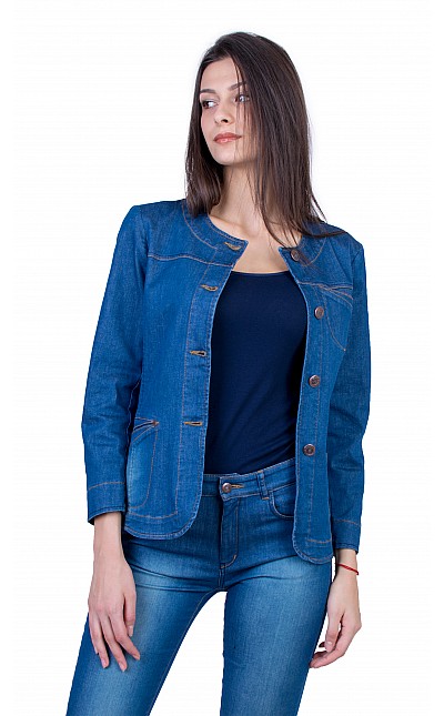 Women's Denim Jacket from Denim with Elastane 21116 / 2021