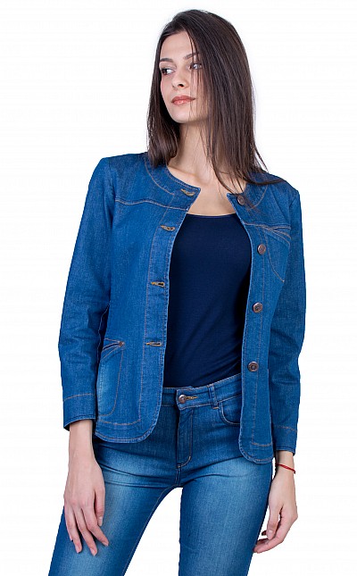 Women's Denim Jacket from Denim with Elastane 21116 / 2021