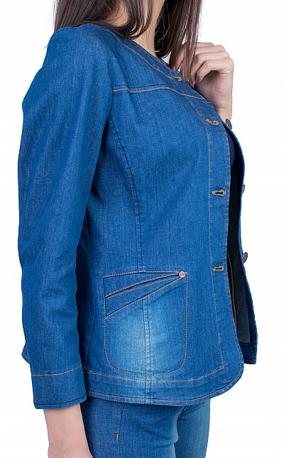 Women's Denim Jacket from Denim with Elastane 21116 / 2021
