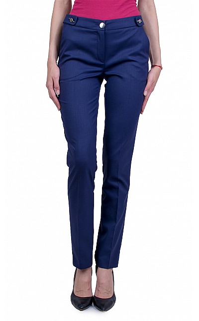 Dark Blue Women's Formal Pants 21160