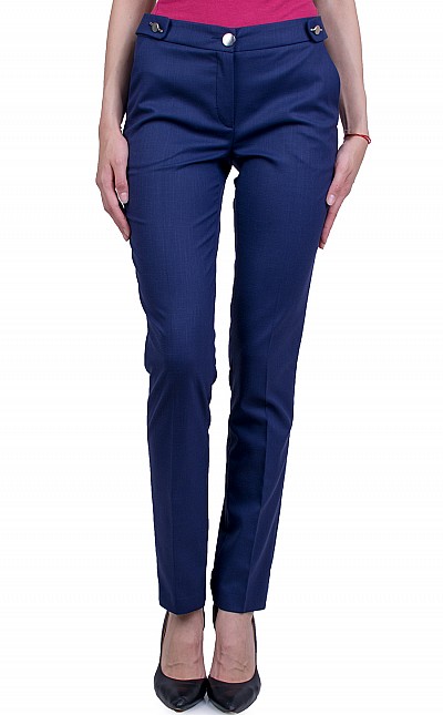 Dark Blue Women's Formal Pants 21160